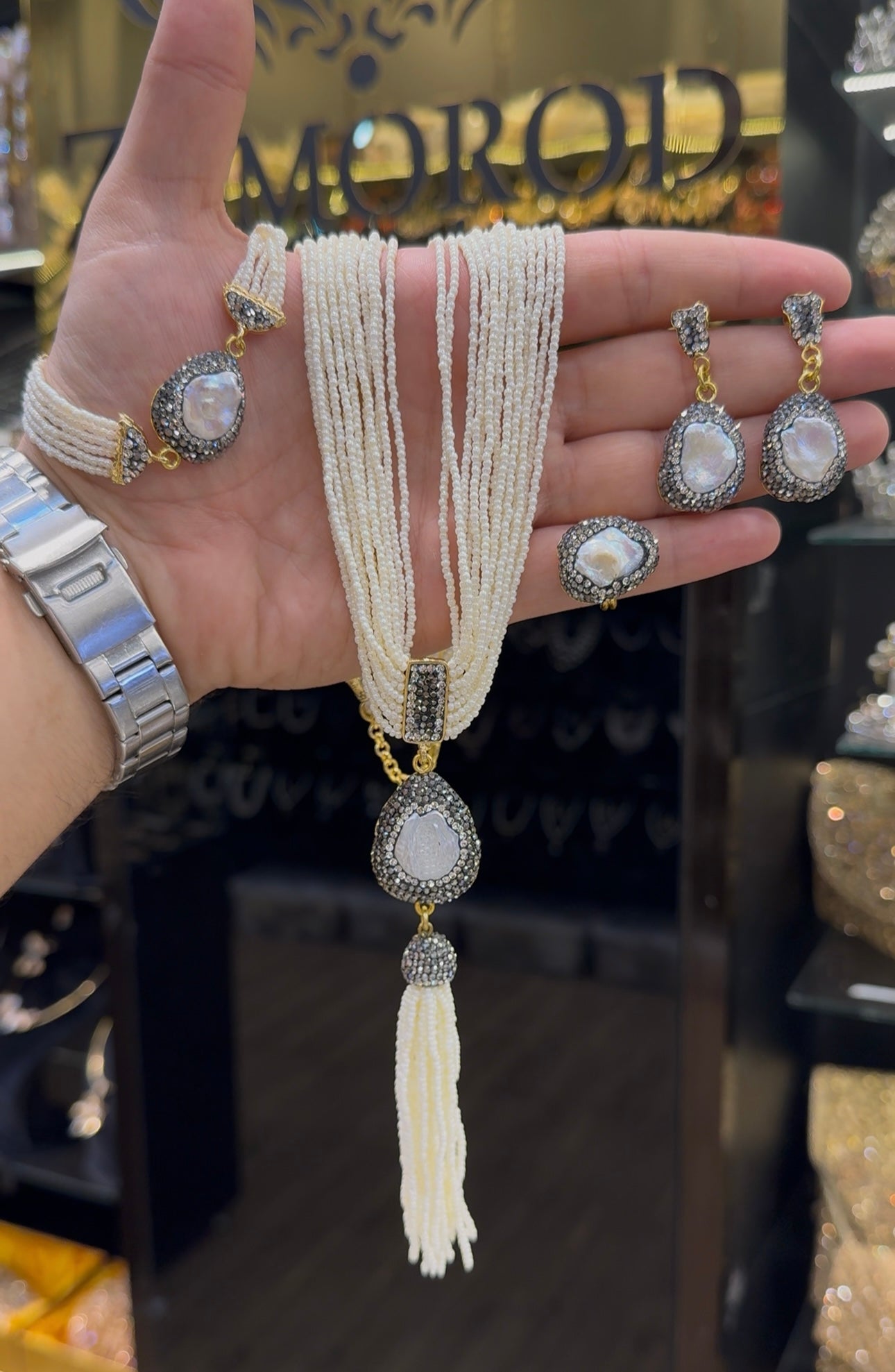 بارور أحجار الباروك ابيض بالاسود